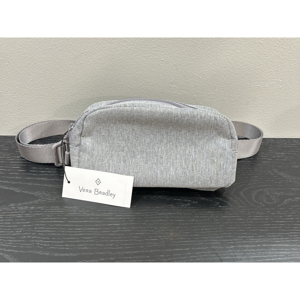 Vera Bradley Essential Mini Belt Bag in Medium Gray Heather NWT Adjustable Strap
